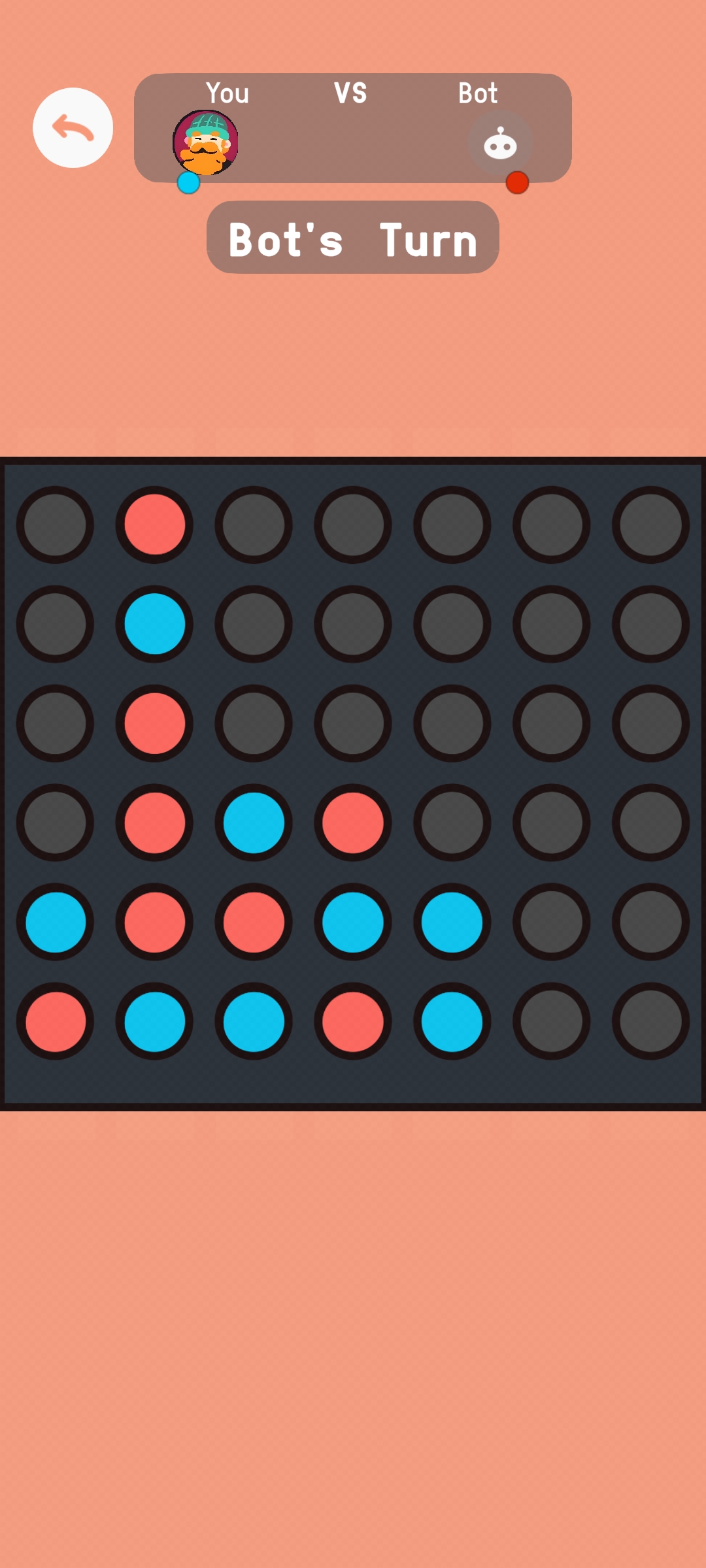 Connect Four mini-game screenshot